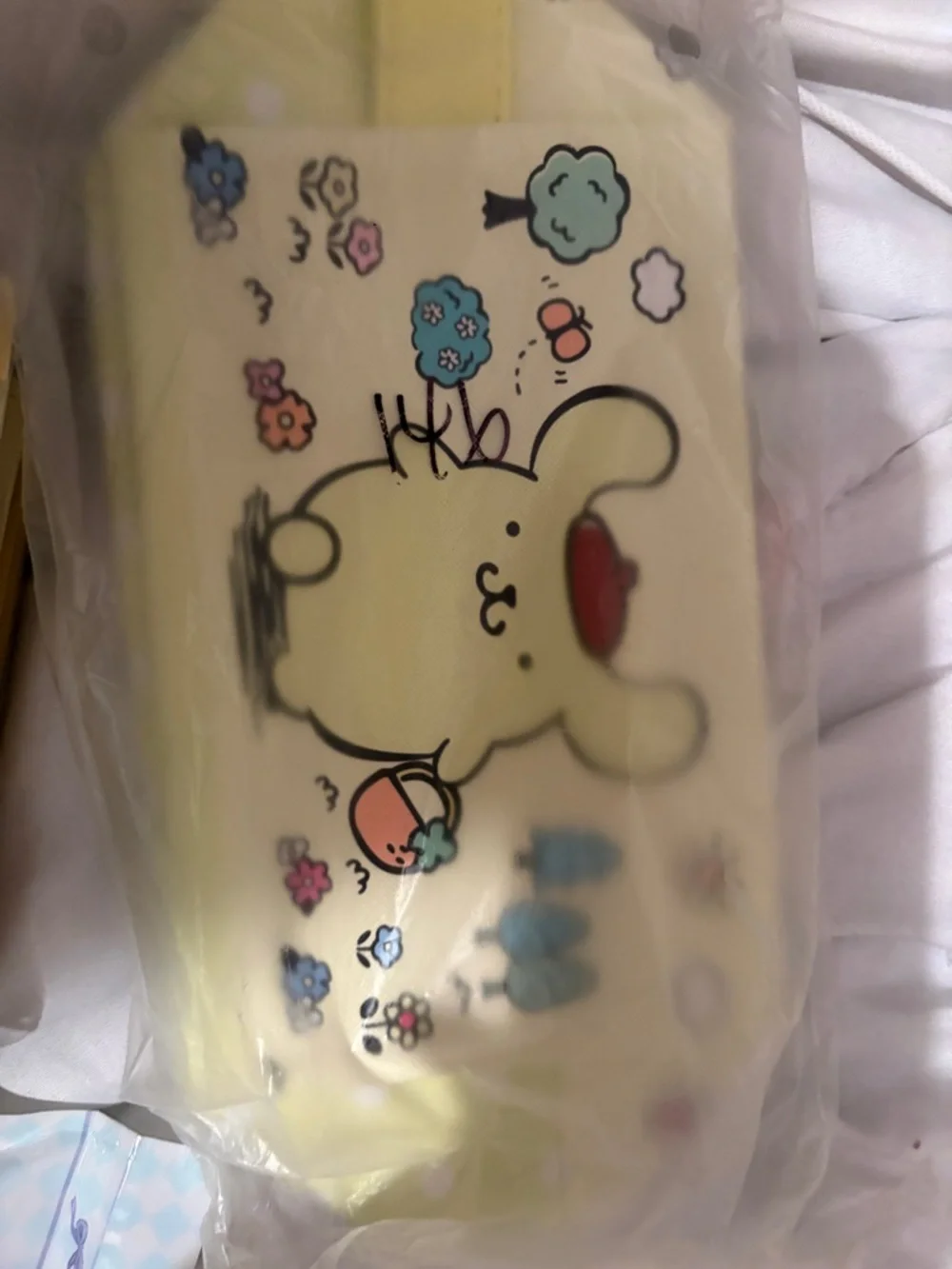 Sanrio Pompompurin‎ Yellow Pencil Case & Pen Set
